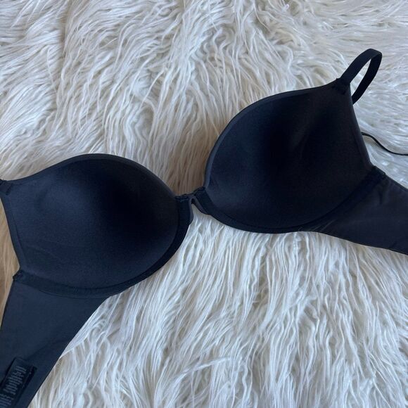 Skims Fits Everybody Pushup Demi Bra Onyx Size 32D - Picture 7 of 8